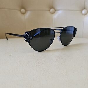 Versace Black Embellished Sunglasses